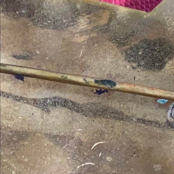 🖤SUSAN ROGGIO💕VTG brass cat brooch - Picture 8 of 12